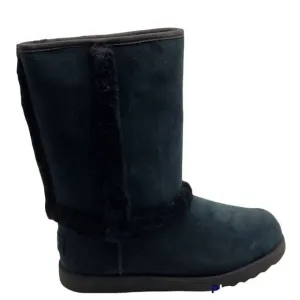 Ugg Girls Hadley II Black Waterproof Sheepskin Winter Snow Boots Size 5
