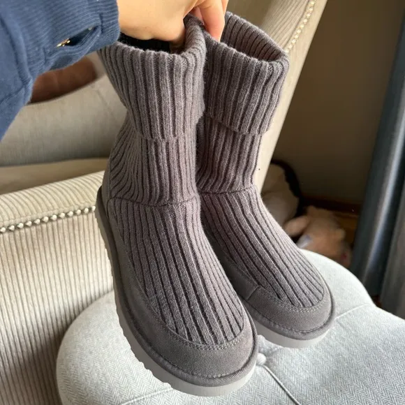 UGG Gray Ankle Boots