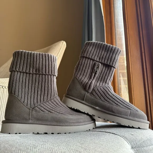 UGG Gray Ankle Boots
