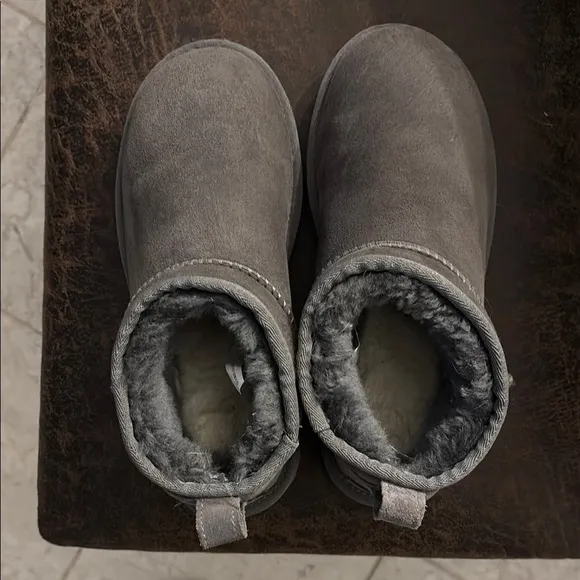 UGG Gray Mini Boots