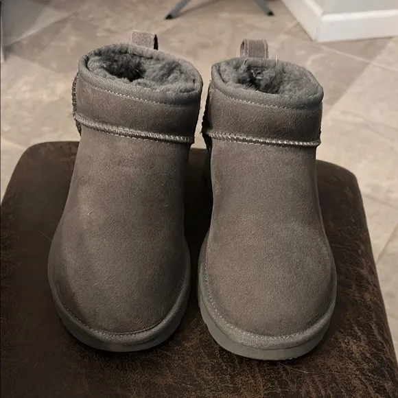 UGG Gray Mini Boots