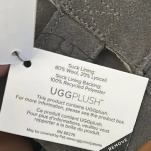 UGG Gray Suede Ankle Boots with Plush Lining