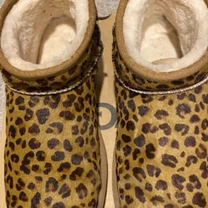 UGG HAIRCALF Leopard Print Shearling Boots