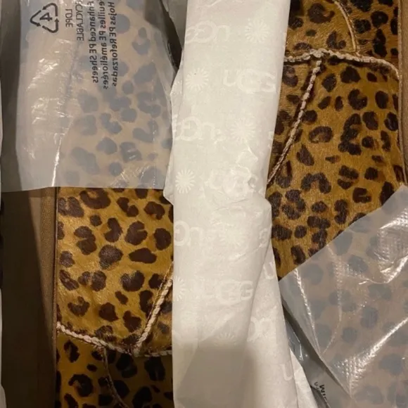 UGG HAIRCALF Leopard Print Shearling Boots