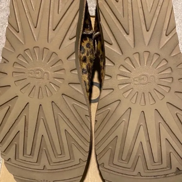 UGG HAIRCALF Leopard Print Shearling Boots