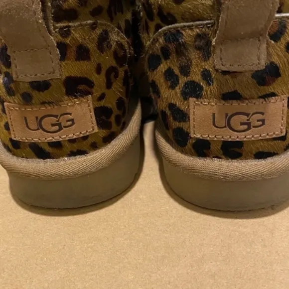 UGG HAIRCALF Leopard Print Shearling Boots