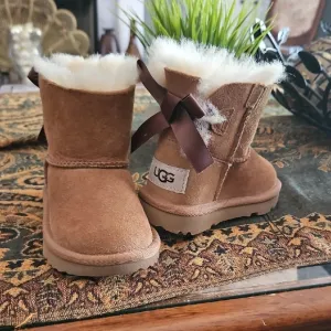 UGG Kids Brown Boots with Cream Lining