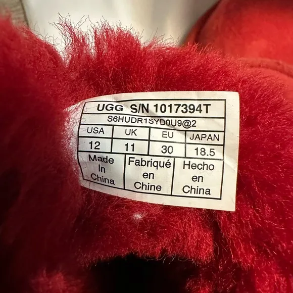 UGG Kids Red Bow Boots