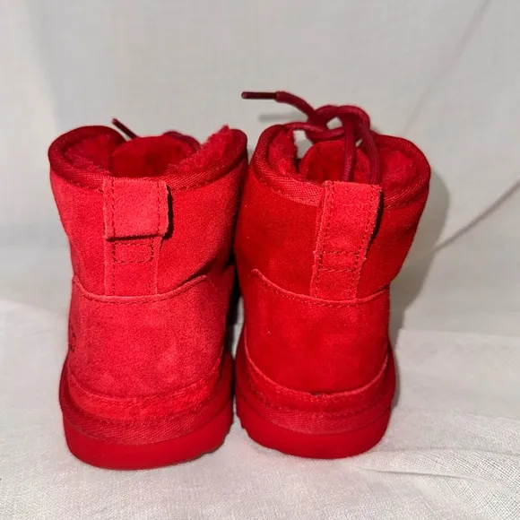 UGG Kids Red Suede Boots
