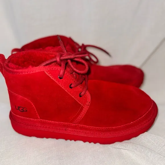 UGG Kids Red Suede Boots