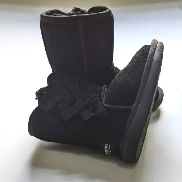UGG Koolaburra Girls Winter Black Boots