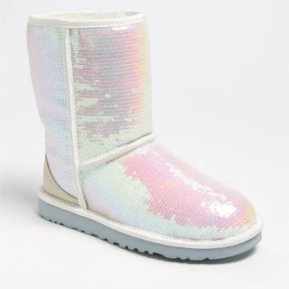 UGG Limited Edition “Sparkles, I DO” Sequin Short Boots