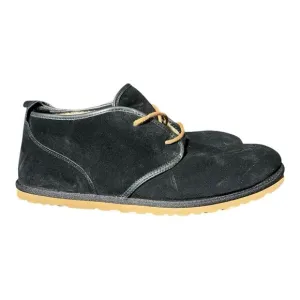 UGG MAKSIM Boots Mens 18 Black Suede/ Sheep Wool Chukka Ankle