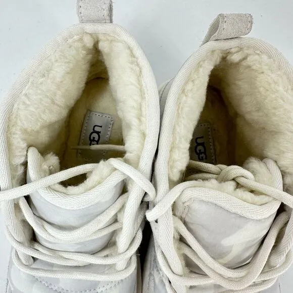 UGG Mens Neumel LTA Peace Camo Boots Puffer White Size 8 Chukka Winter