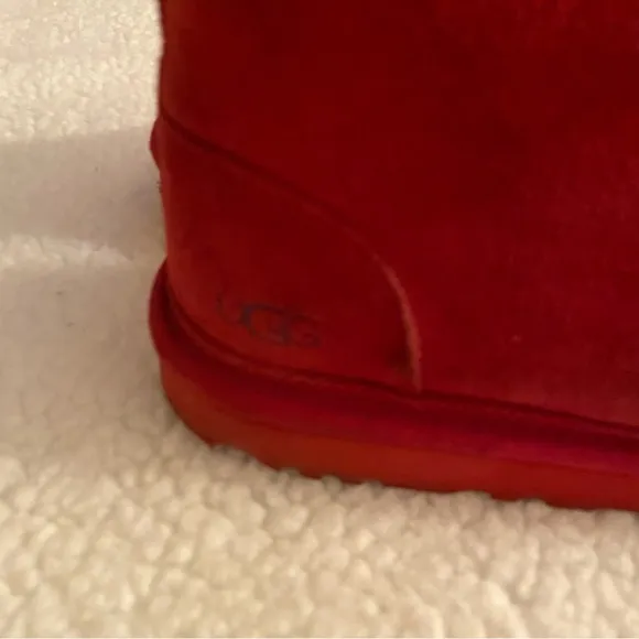 UGG Neumel Men's Red Suede Chukka Lace Up Ankle Boots Size 13