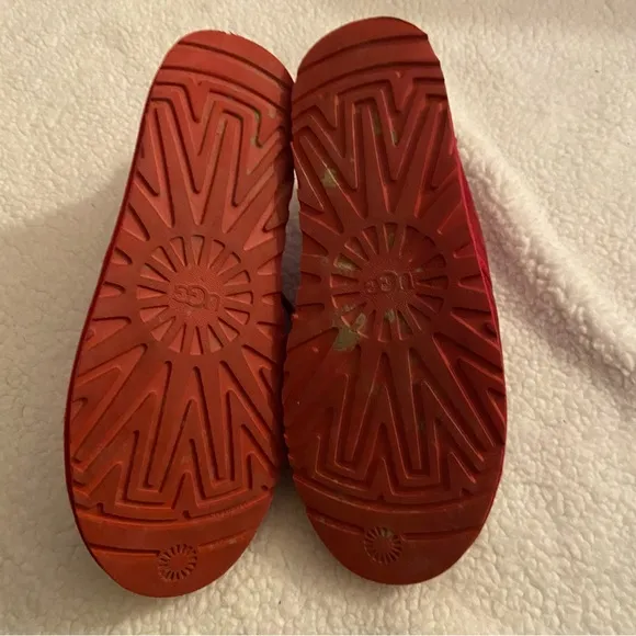 UGG Neumel Men's Red Suede Chukka Lace Up Ankle Boots Size 13