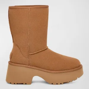 Ugg New Heights Suede Platform Boots Size 10 NWT