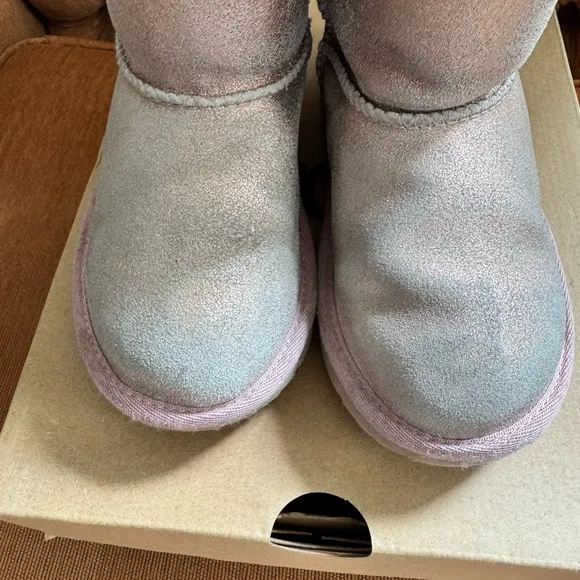 UGG Pink Plush Boots with Glamorous Finish