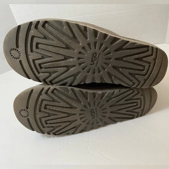 UGG PRE-OWNED WOMEN'S BAILEY BUTTON TRIPLET I GREY BOOTS SZ 7
