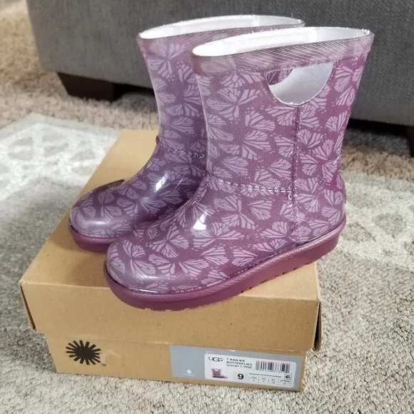 UGG Rain Boots Rahjee Butterflies