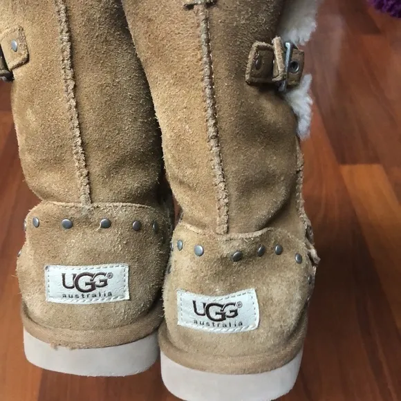 UGG Star Studded Short Sheepskin Kids Boots