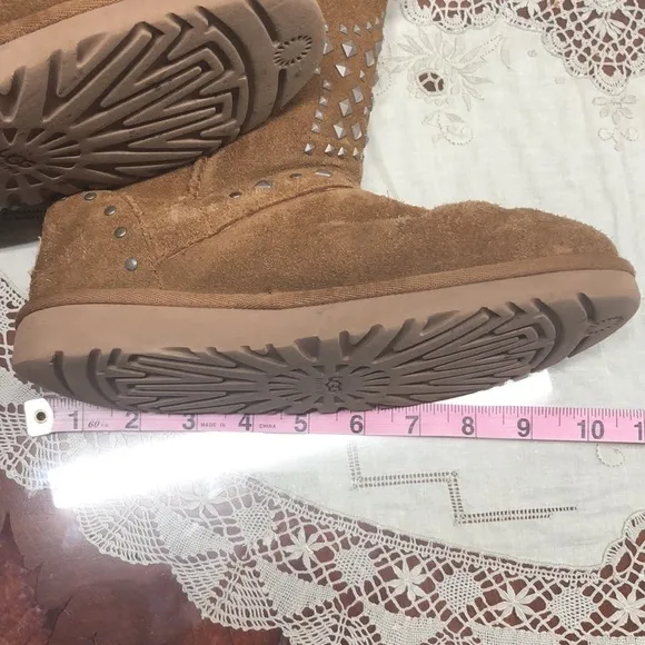 UGG Star Studded Short Sheepskin Kids Boots