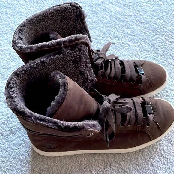 UGG Starlyn Sneaker Boots - Dark Brown