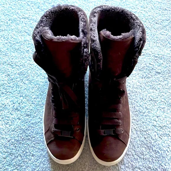 UGG Starlyn Sneaker Boots - Dark Brown