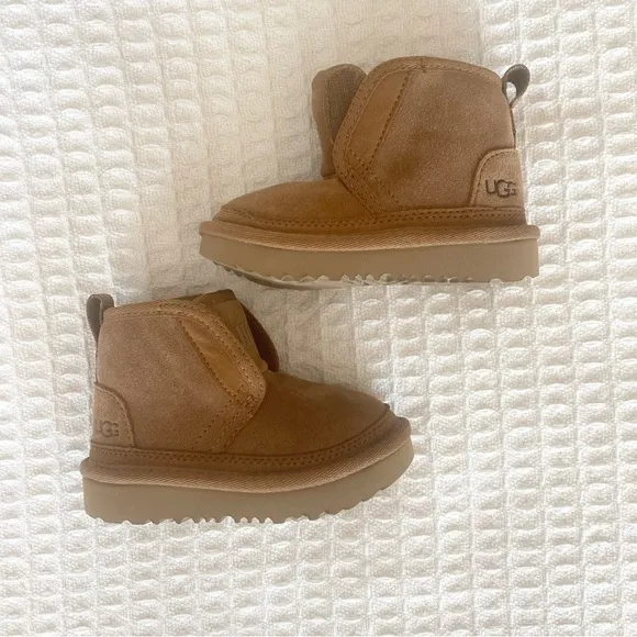 UGG Tan Suede Baby Boots