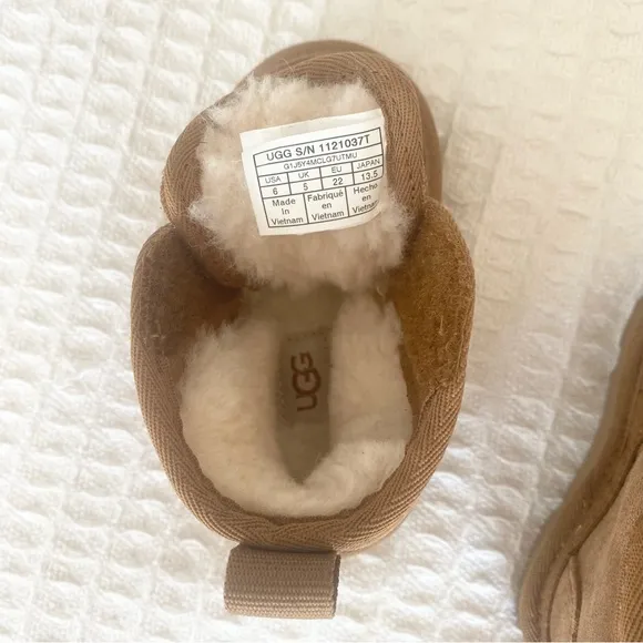 UGG Tan Suede Baby Boots