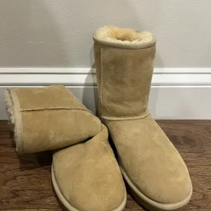 UGG Tan Suede Shearling Boots