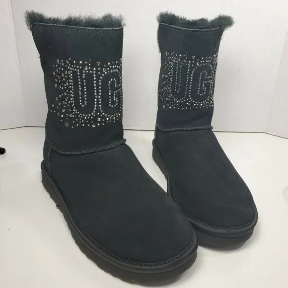 UGG Women boots Classic Bling Short ankle pull on