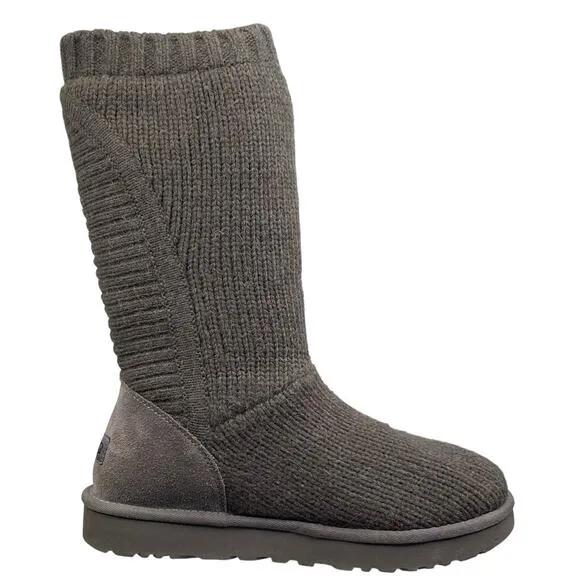 Ugg Women’s Capra Green Knit Shearling Lined Winter Boots Size US 10