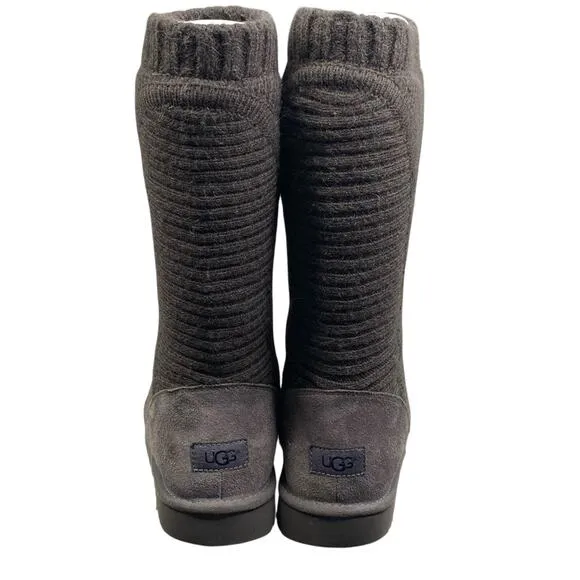 Ugg Women’s Capra Green Knit Shearling Lined Winter Boots Size US 10