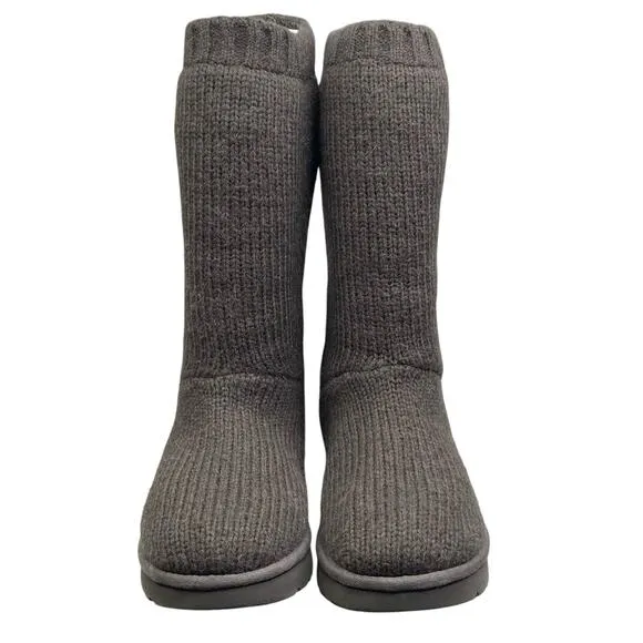 Ugg Women’s Capra Green Knit Shearling Lined Winter Boots Size US 10