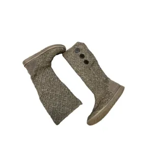 UGG WOMEN'S CLASSIC CARDY II GRAY KNIT BOOTS SZ 7