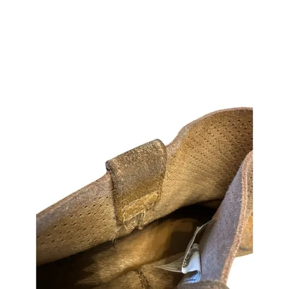 UGG Womens Tan Classic Unlined Mini Perforated Tawny Short Suede Boots sz 10