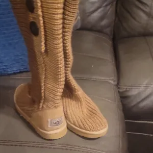 UGG Women's Tan Knit Boots