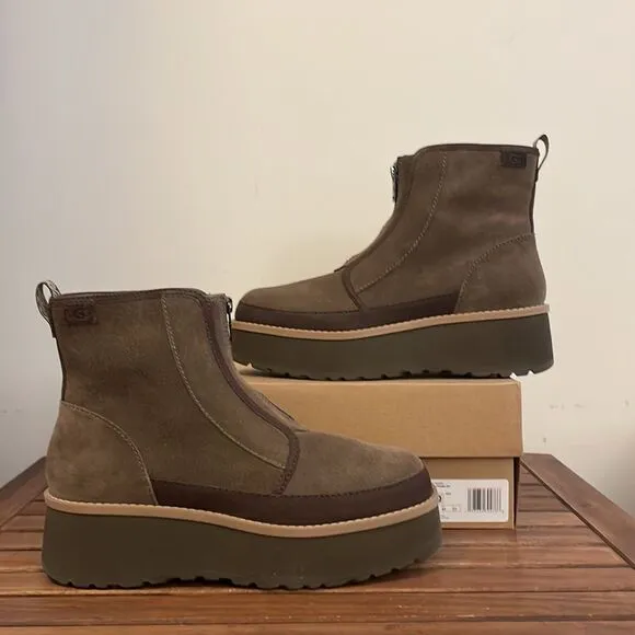 UGG Cityfunc Zip Hickory Boots USA Women 10/UK 8/EU 41