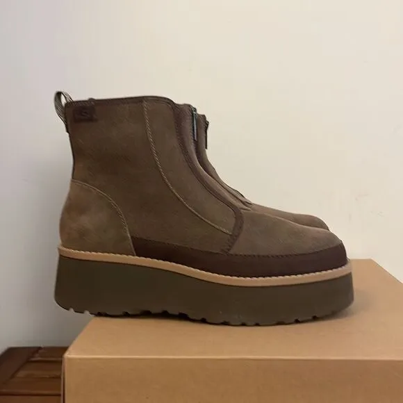 UGG Cityfunc Zip Hickory Boots USA Women 10/UK 8/EU 41