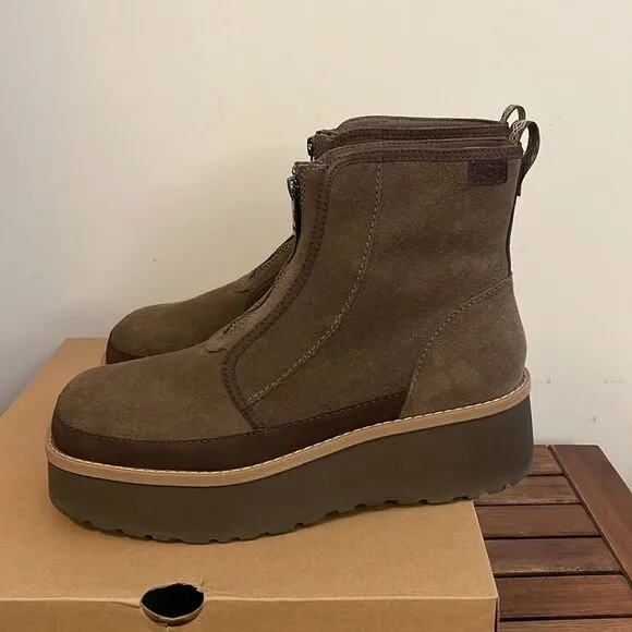 UGG Cityfunc Zip Hickory Boots USA Women 10/UK 8/EU 41