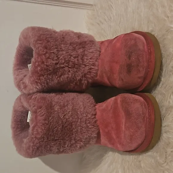UGGS Ellee Dusty Rose Boots Big Kids Size 5