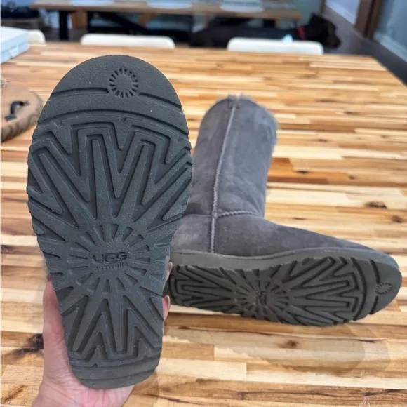Ugh Bailey Button Triplet Boots Gray Size 6
