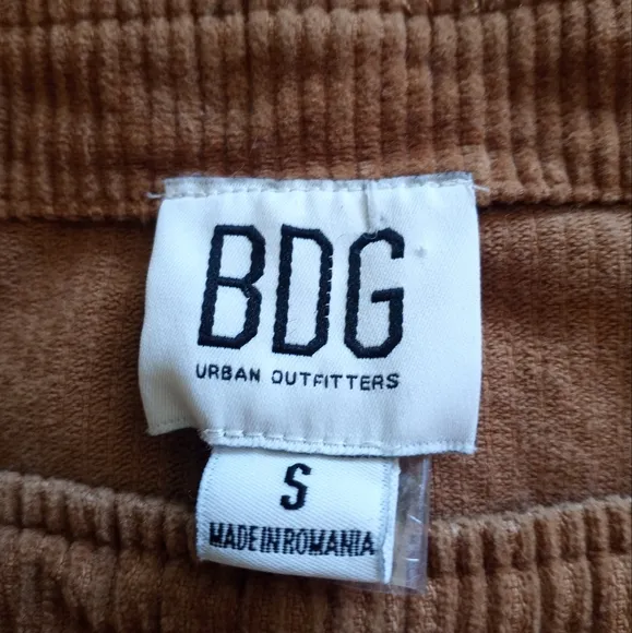 Urban Outfitters BDG Pinafore 70s Retro Overall Cordoroy Mini Dress