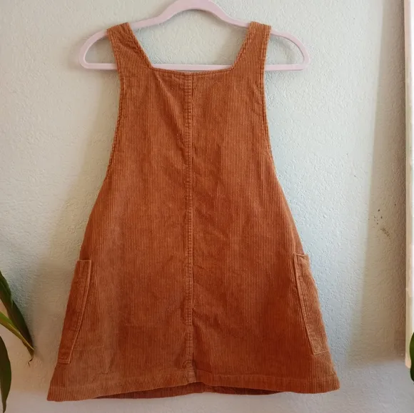 Urban Outfitters BDG Pinafore 70s Retro Overall Cordoroy Mini Dress