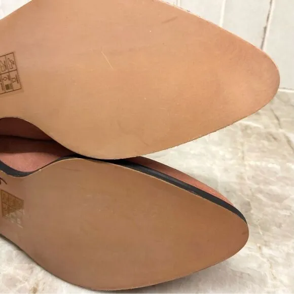 Urban Outfitters Boots Lynn Suede Rose Pink Cowboy Western  Size 7.  NWT