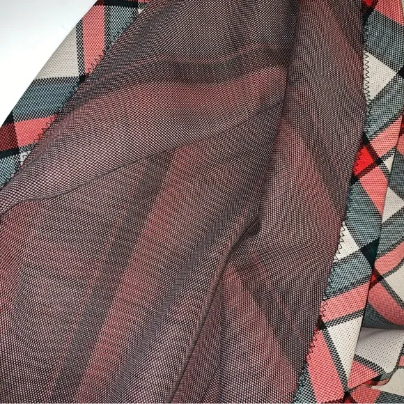 v i n t a g e :: Mod Preppy Plaid Thick Maxi Skirt Classy Tartan