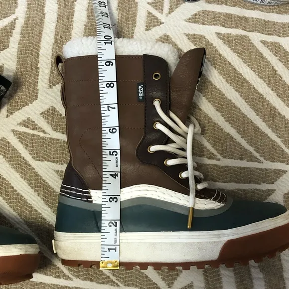 Vans Brown and Green Winter Boots
