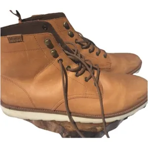 Vans Desert Chukka Mens 13 Leather Ankle Boots Shoes Lace Casual Sahara Brown