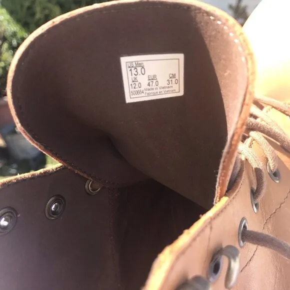 Vans Desert Chukka Mens 13 Leather Ankle Boots Shoes Lace Casual Sahara Brown